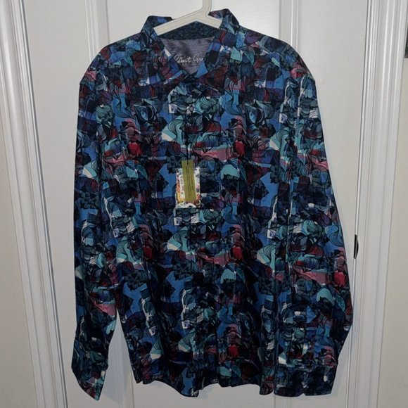 NWT Robert Graham Barley Classic Fit Print Shirt - Picture 3 of 12